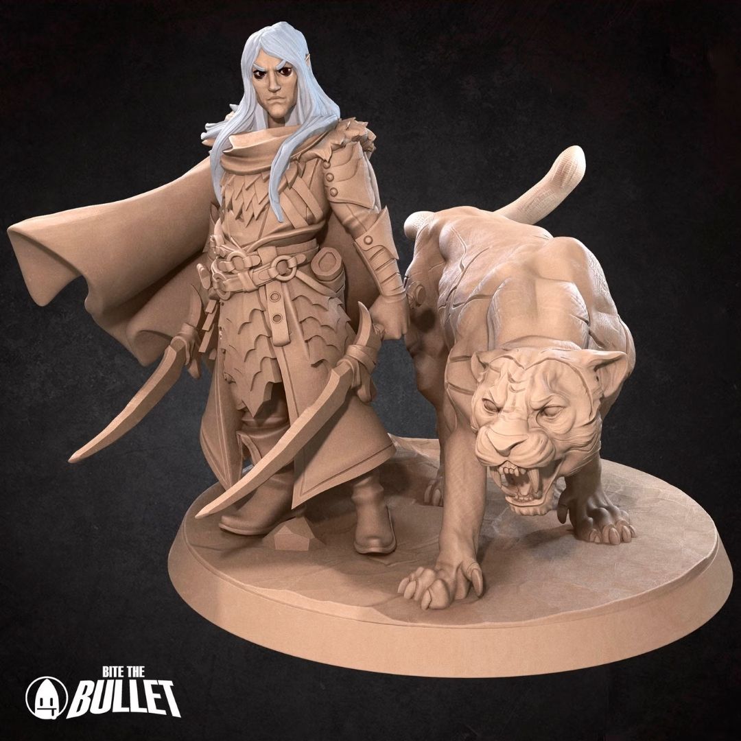 Underdark II - Drow Ranger + Black Panther (2 Minis)