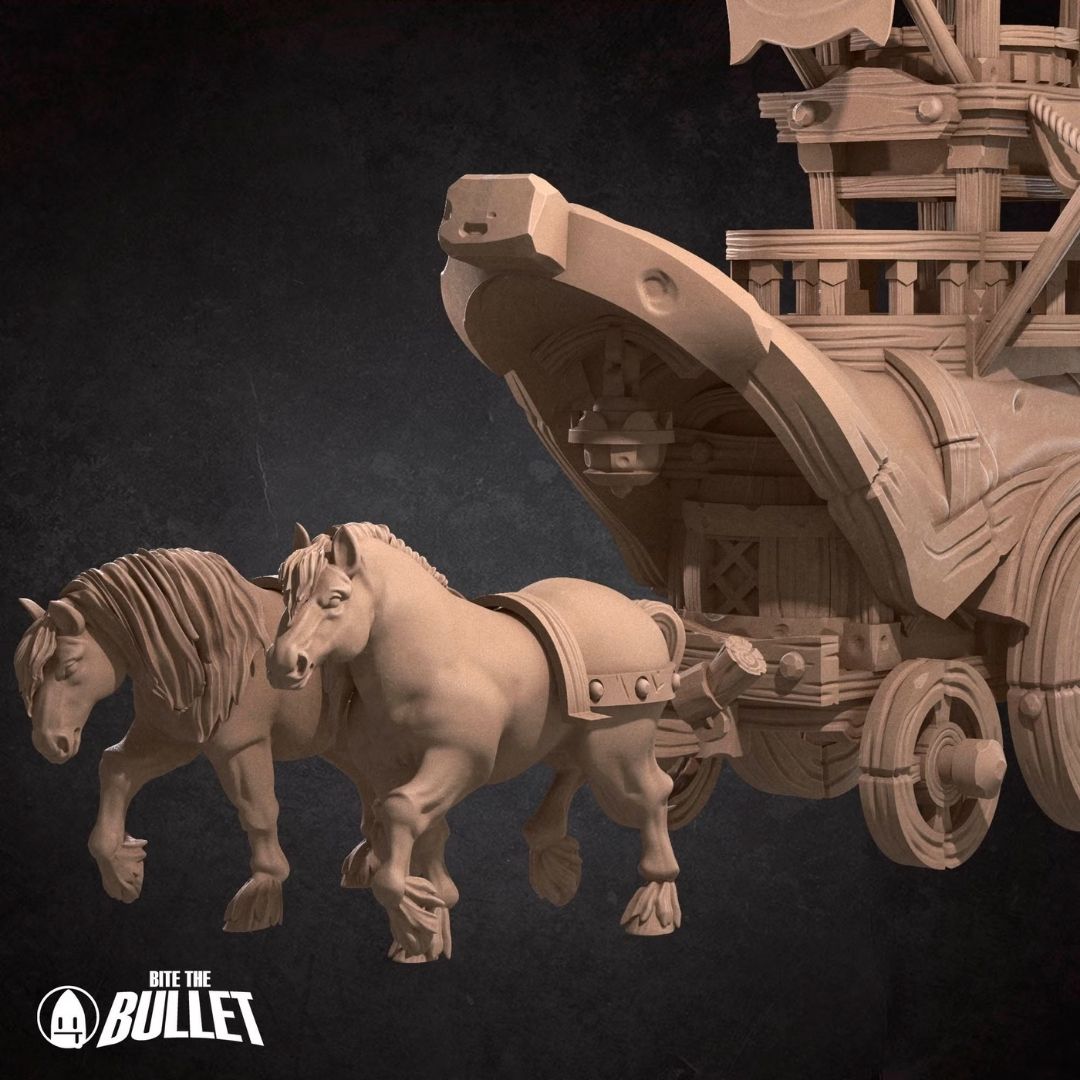 Mead Cart (+ Horses)