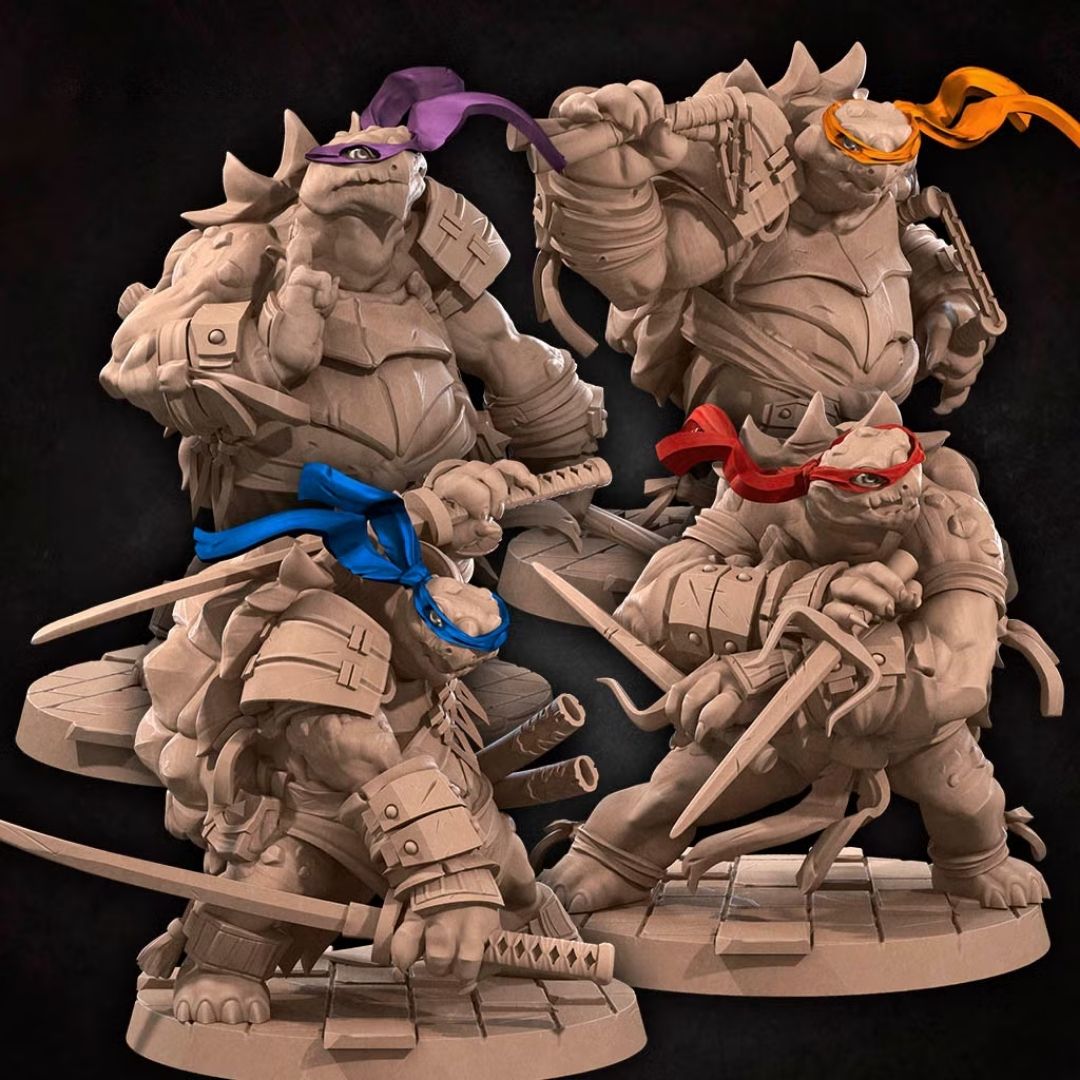 Ninja Tortles (4 Minis)