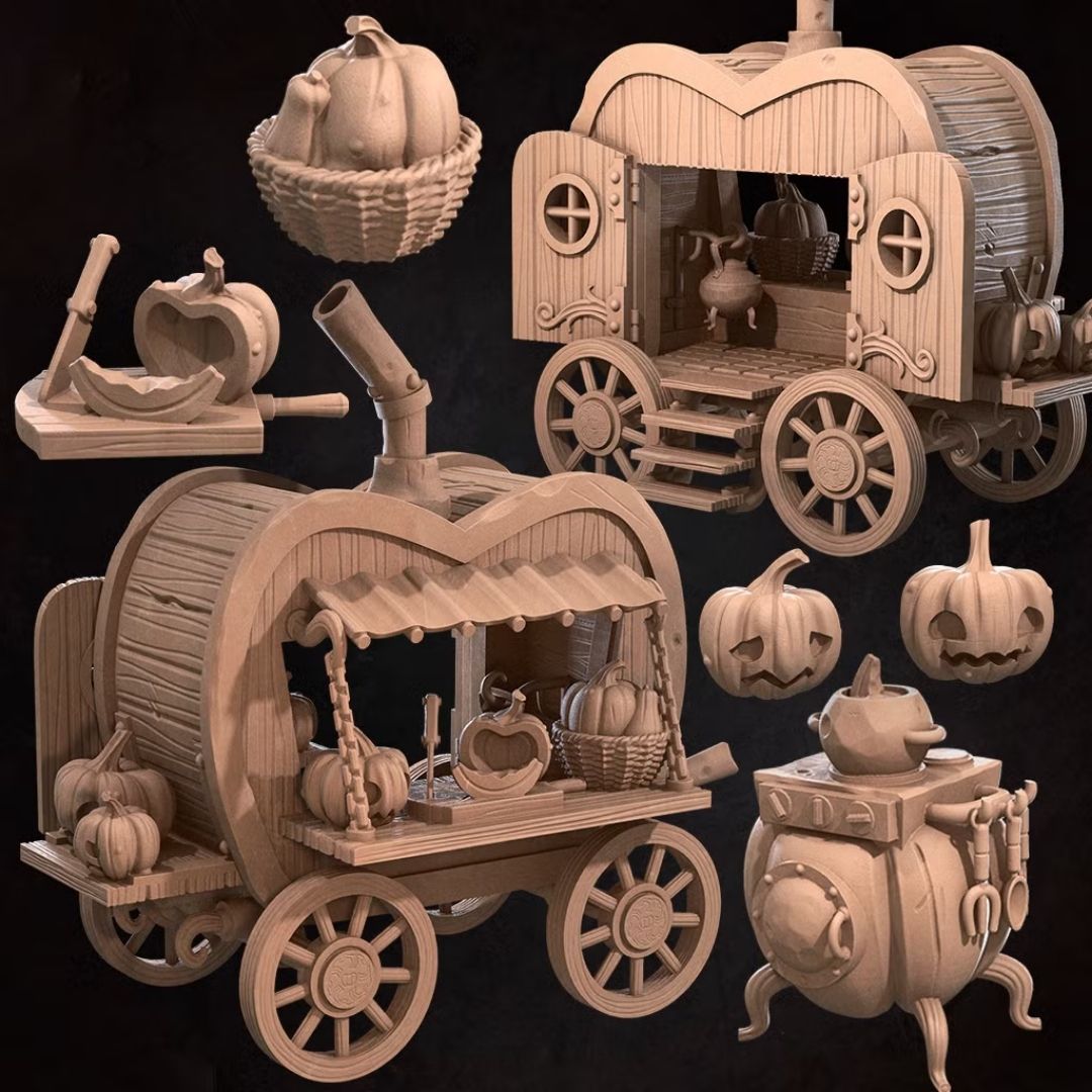 Bullet Town Halloween - Pumpkin Cart