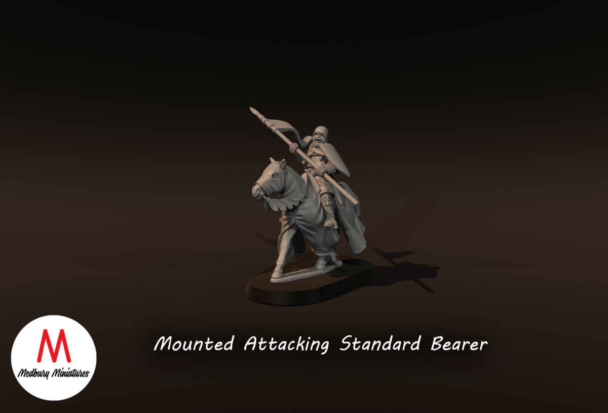 Mounted Attacking Standard Bearer