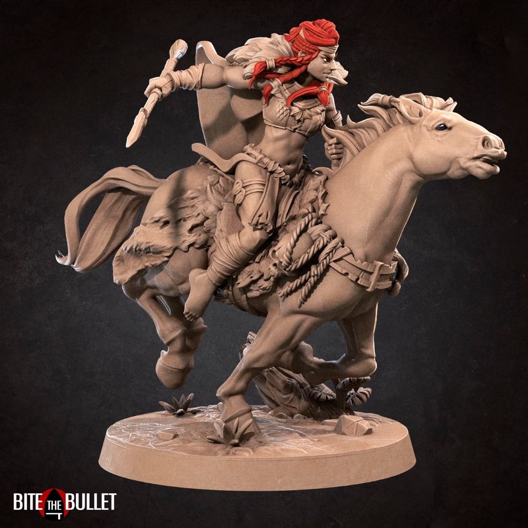 Amazons - Anira the Amazon Queen (Mounted)