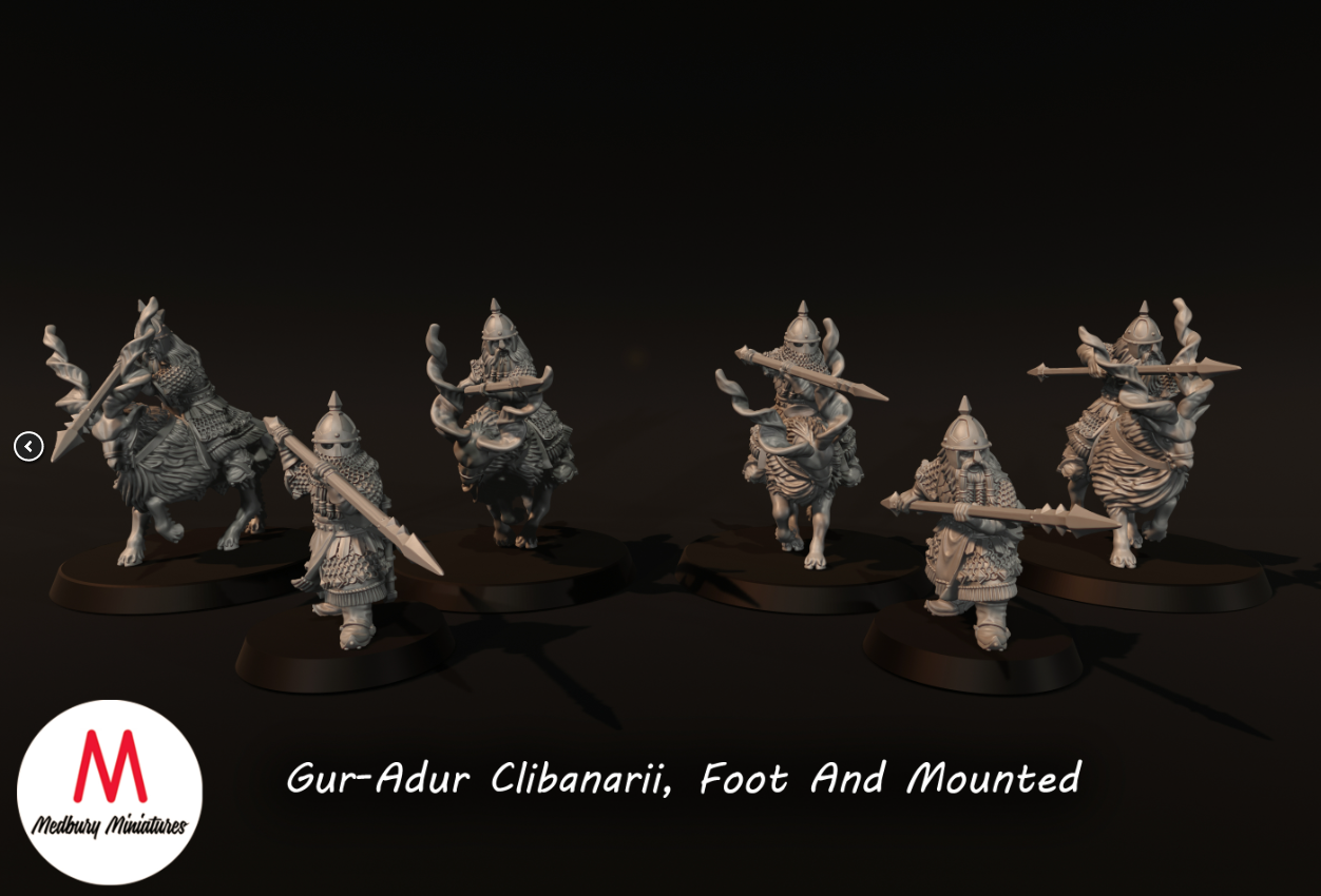 Gur-Adur Clibanarii, Foot and Mounted