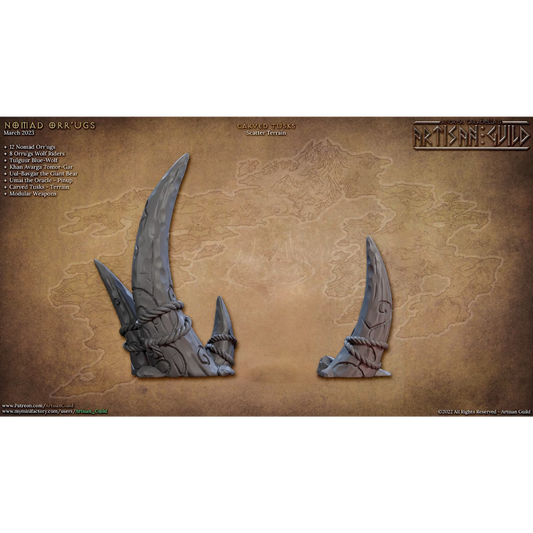 Nomad Orr'ugs - Carved Tusks (2 Pieces)