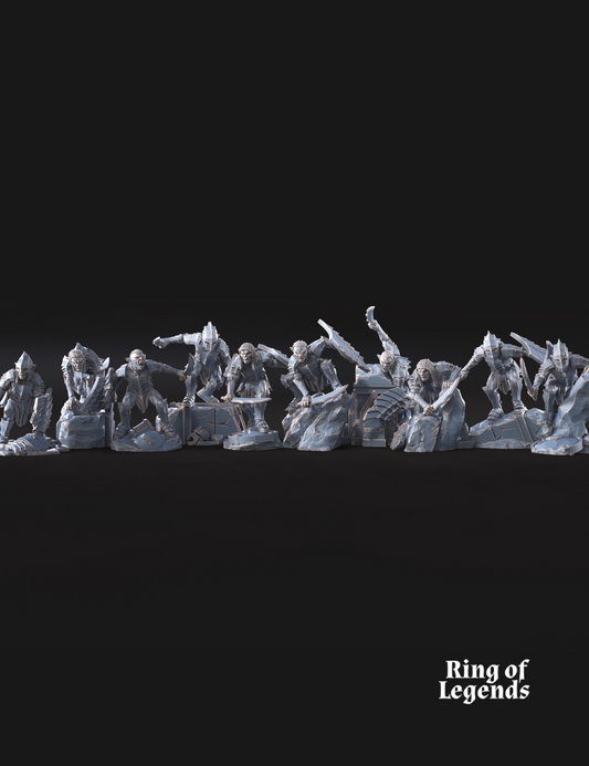 Goblins of the cave 10x Warriors with sword and shield
