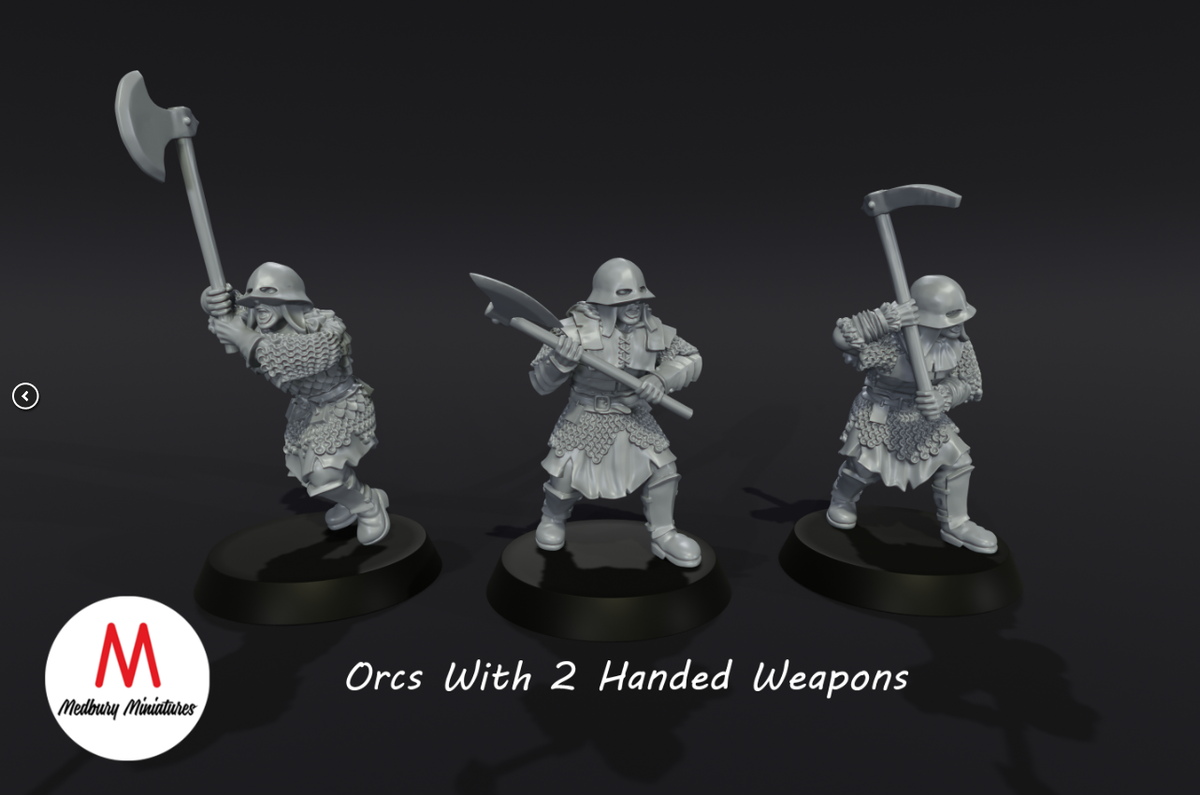 orc Warriors with 2 Handed Weapon