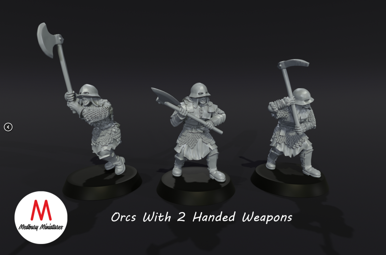 orc Warriors with 2 Handed Weapon