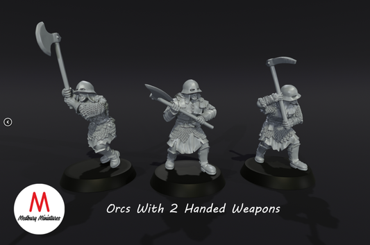 orc Warriors with 2 Handed Weapon