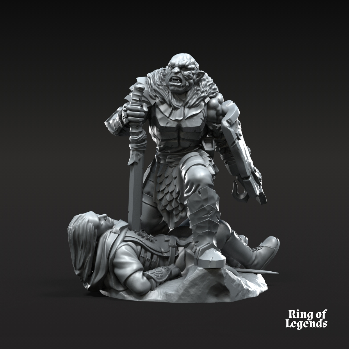 Kovrog, Orc Lord Commander ft and mtd
