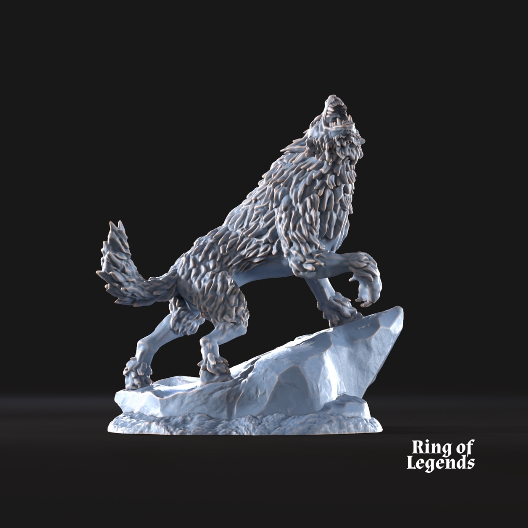 Irreverente lobo huargo Solitario
