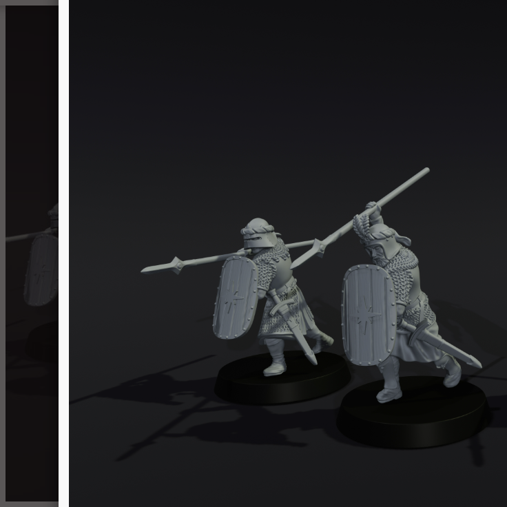 High Men Armoured Warriors 1 x4 (presupported)