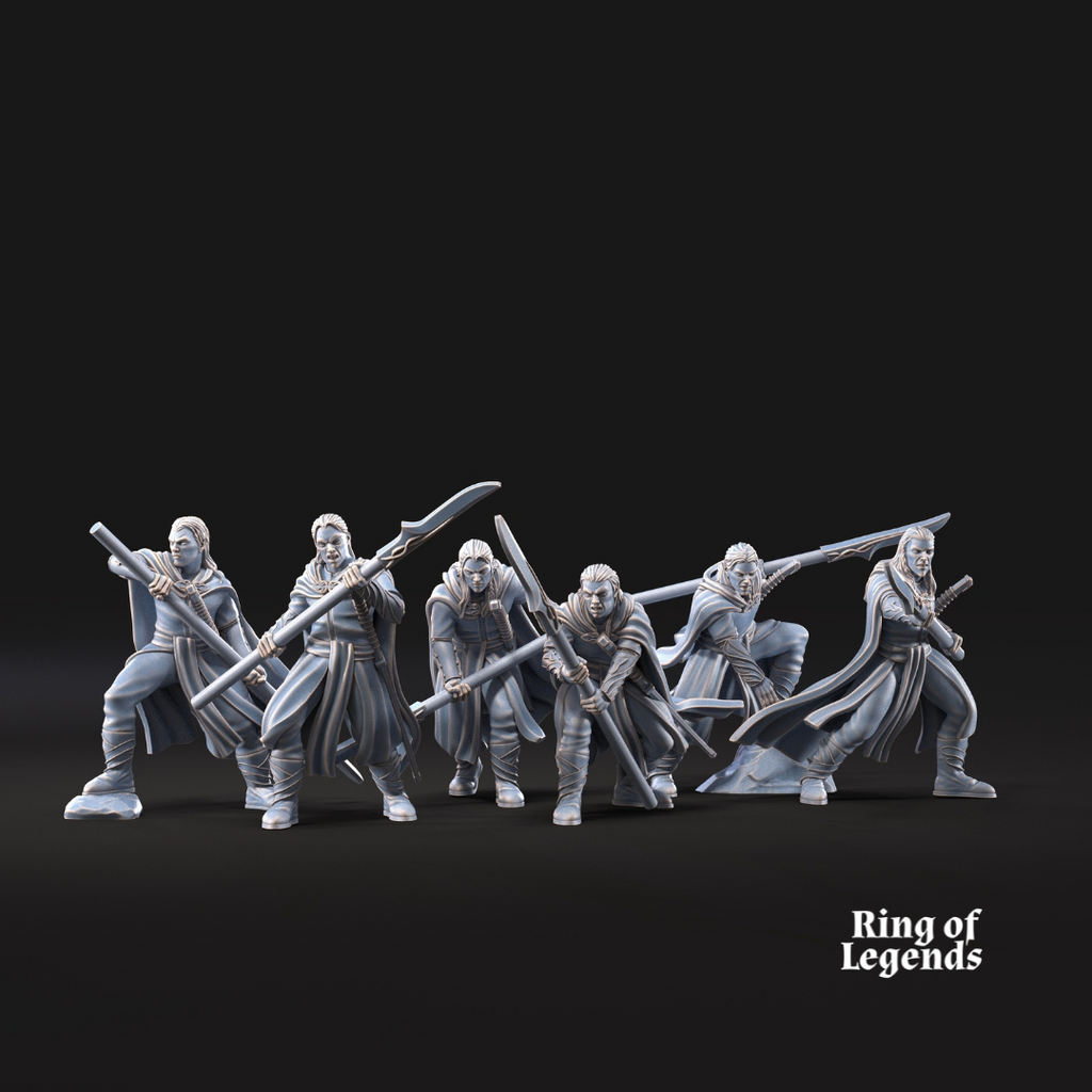 6x Forest Guardians Spearmen - Galanthir Elves