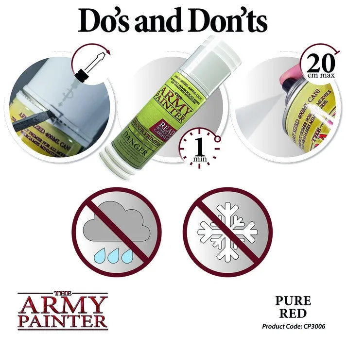 Colour Primer Pure Red-The Army Painter-Radaddel