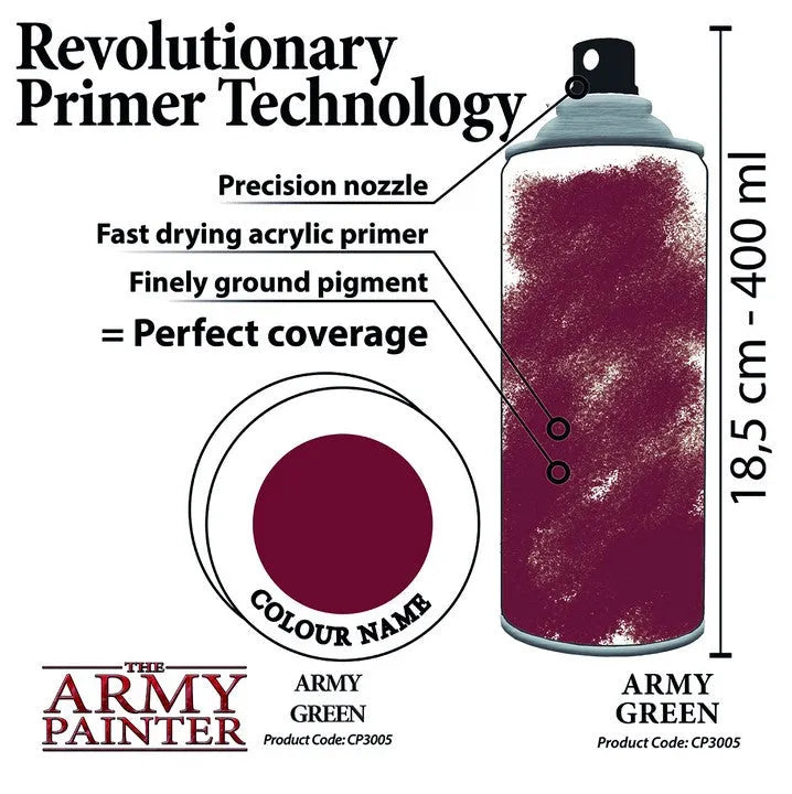 Colour Primer Army Green-The Army Painter-Radaddel