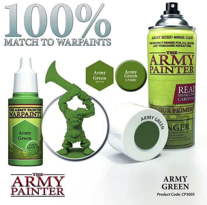 Colour Primer Army Green-The Army Painter-Radaddel