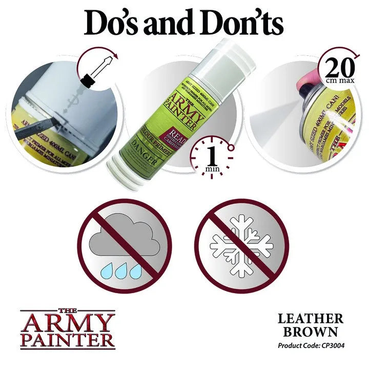 Colour Primer Leather Brown-The Army Painter-Radaddel