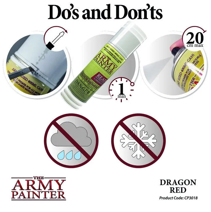 Colour Primer Dragon Red-The Army Painter-Radaddel