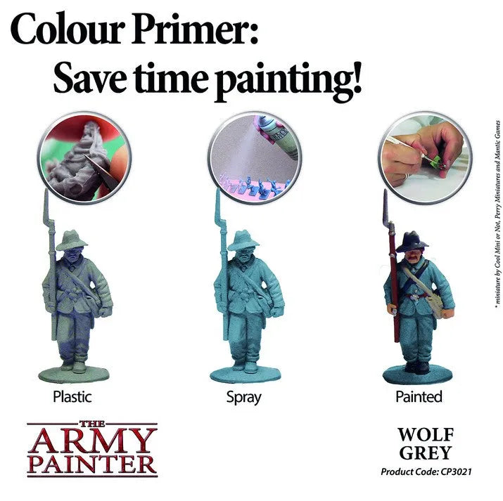 Colour Primer Wolf Grey-The Army Painter-Radaddel