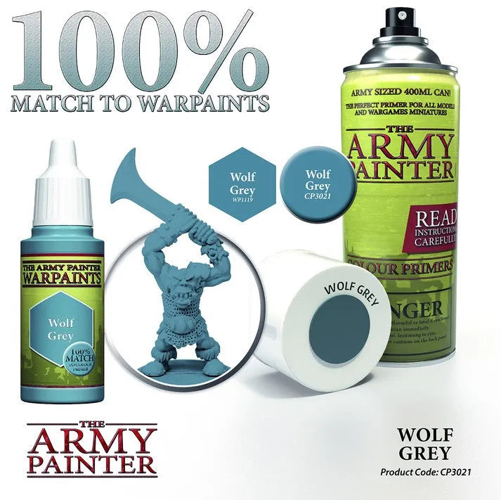 Colour Primer Wolf Grey-The Army Painter-Radaddel