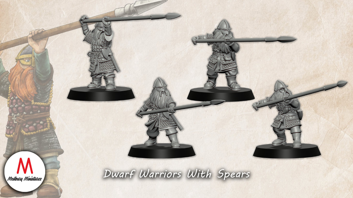 Dwarf Warriors With Spears