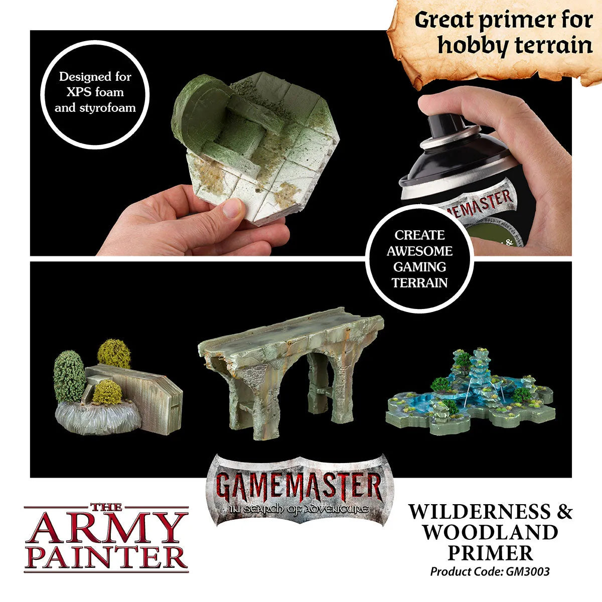 Gamemaster: Wilderness & Woodland Terrain Primer-The Army Painter-Radaddel