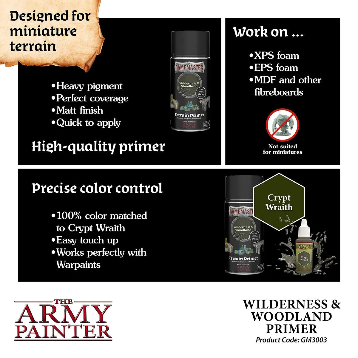 Gamemaster: Wilderness & Woodland Terrain Primer-The Army Painter-Radaddel