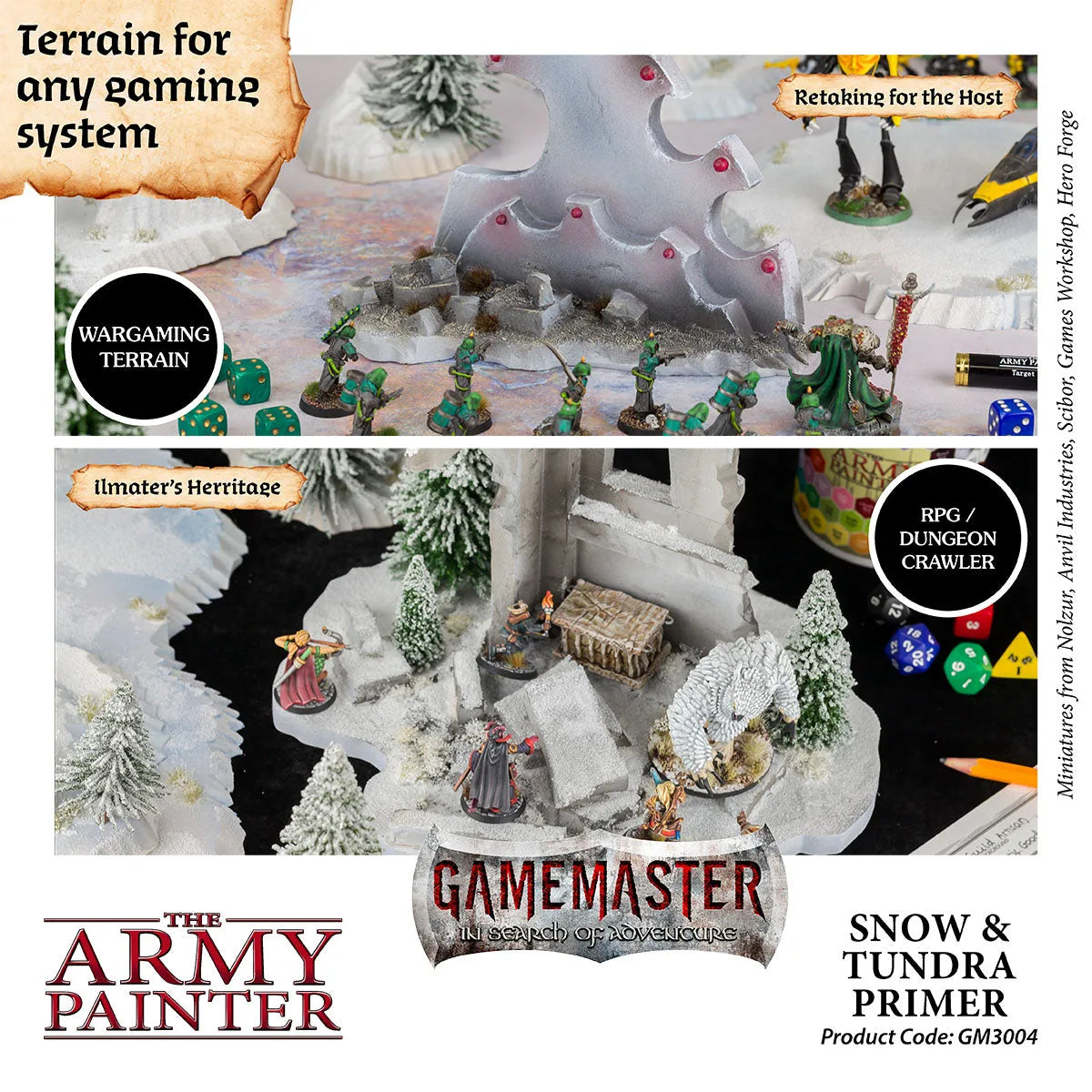 Gamemaster: Snow & Tundra Terrain Primer-The Army Painter-Radaddel