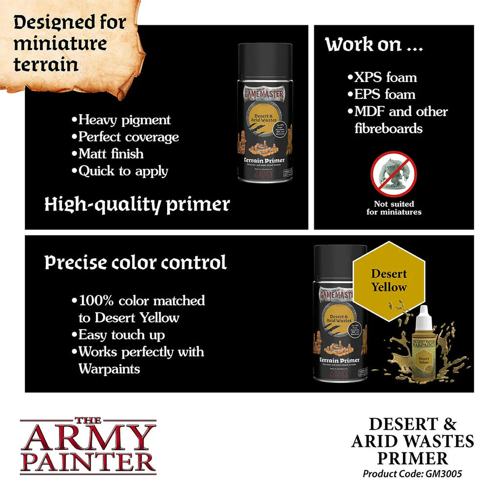 Gamemaster: Desert & Arid Wastes Terrain Primer-The Army Painter-Radaddel