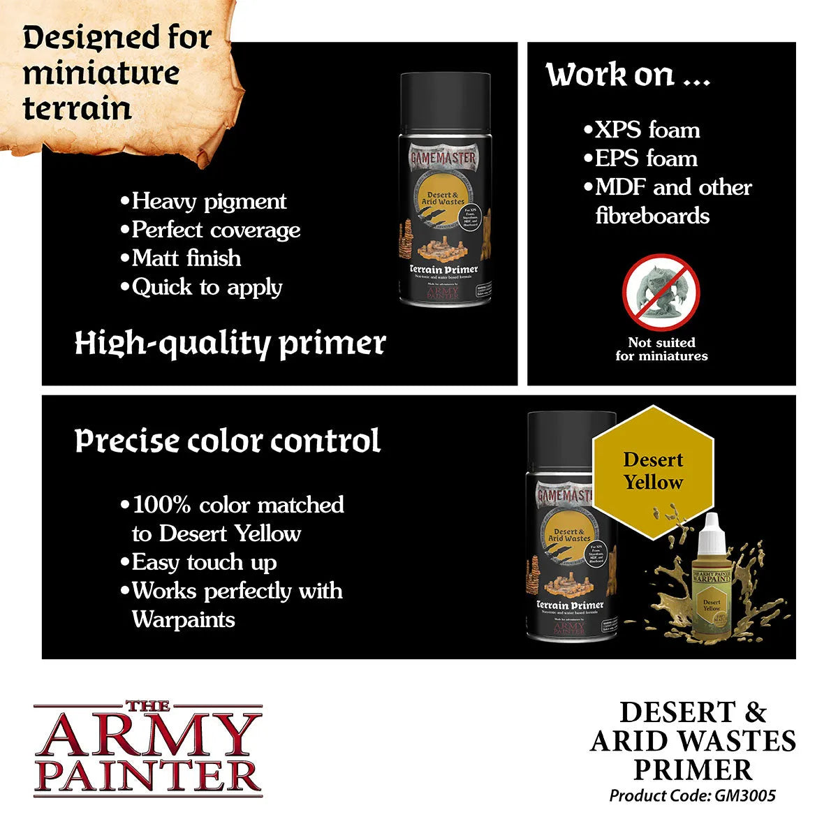 Gamemaster: Desert & Arid Wastes Terrain Primer-The Army Painter-Radaddel