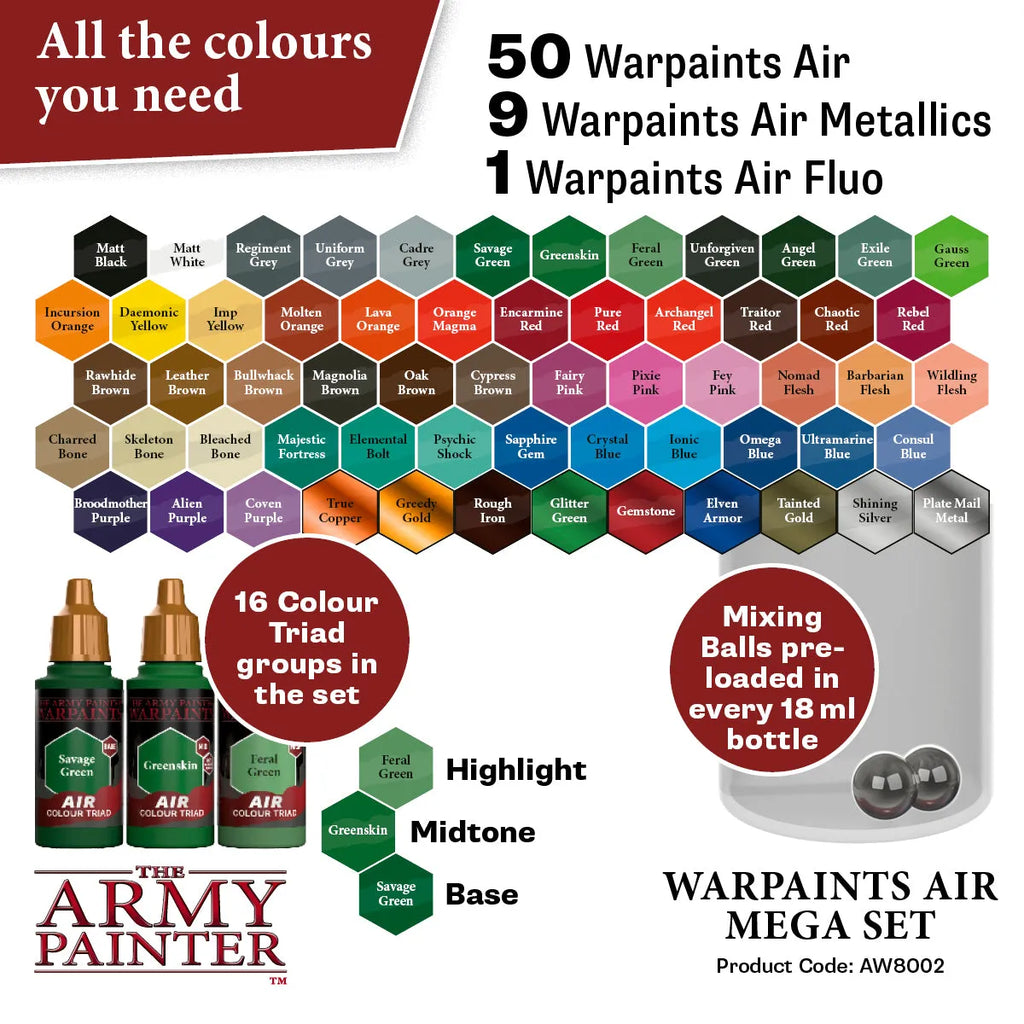 Warpaints Air Mega Set-The Army Painter-Radaddel