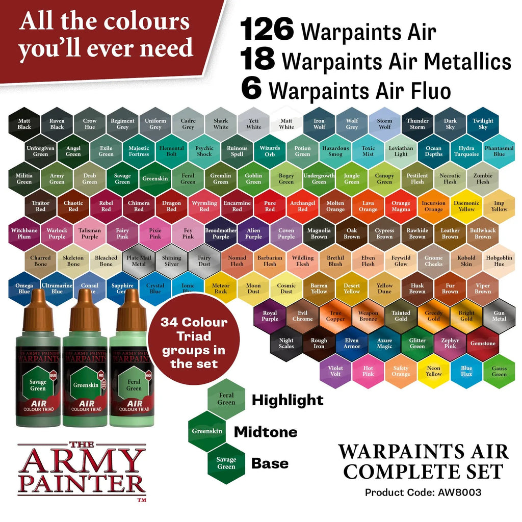 Warpaints Air Complete Set-The Army Painter-Radaddel
