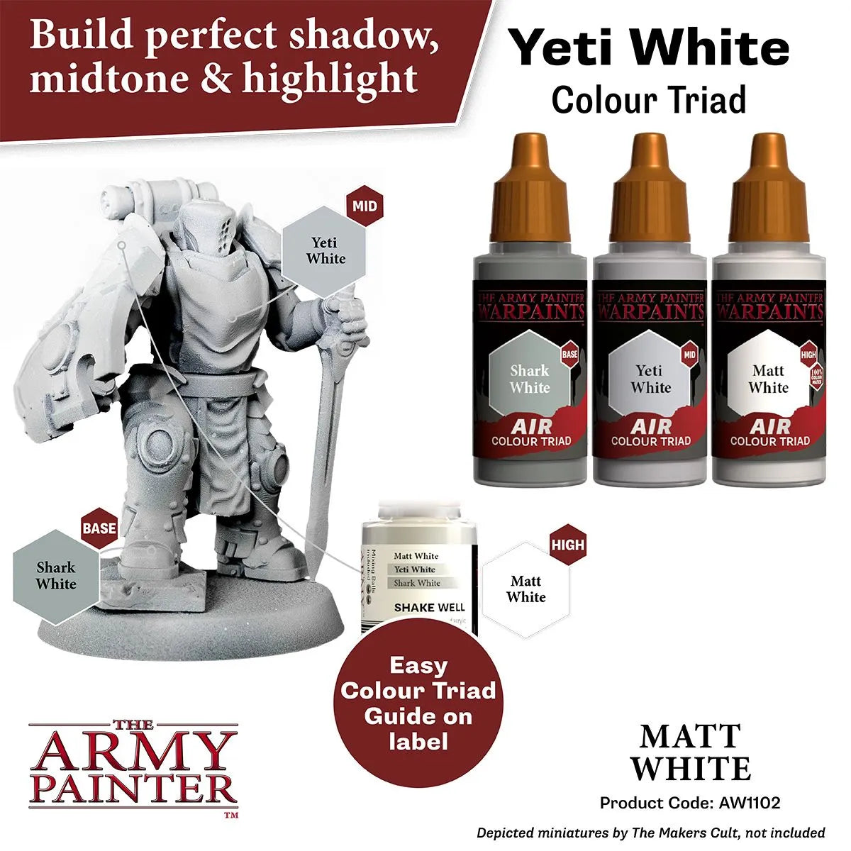 Air Warpaint Matt White (09)-The Army Painter-Radaddel