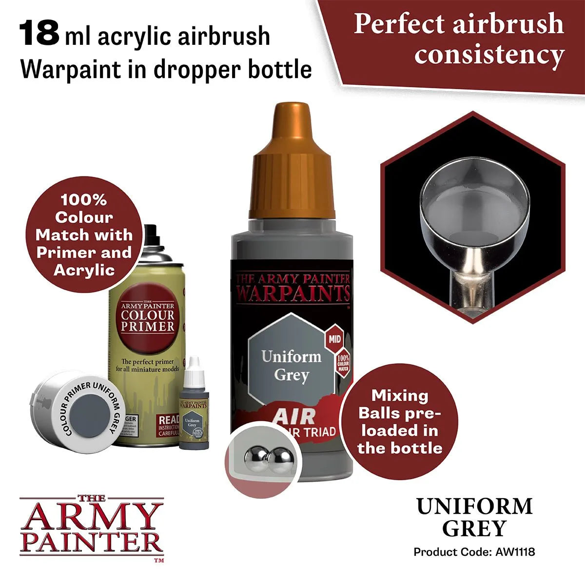 Air Warpaint Uniform Grey (05)-The Army Painter-Radaddel