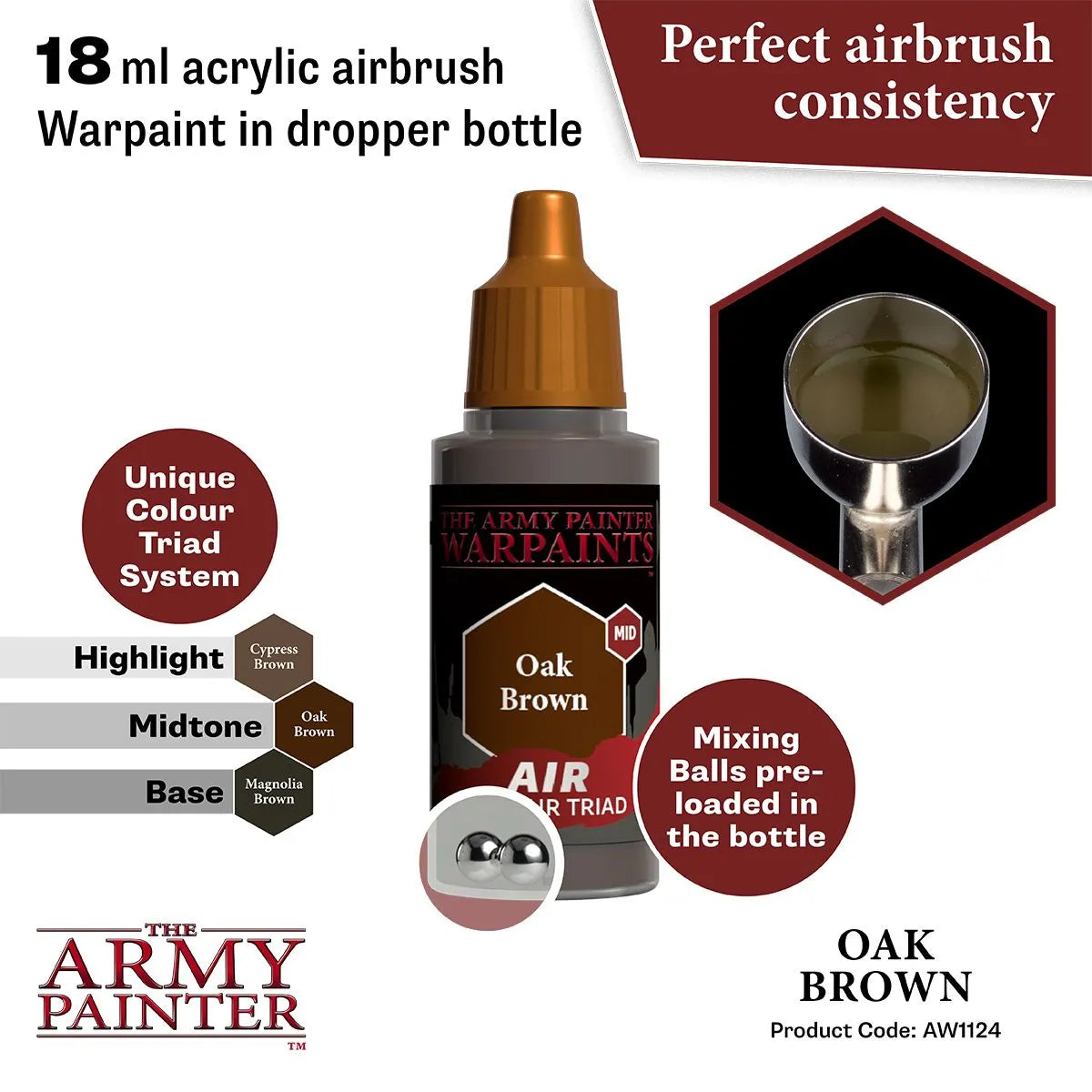 Air Warpaint Oak Brown (83)-The Army Painter-Radaddel