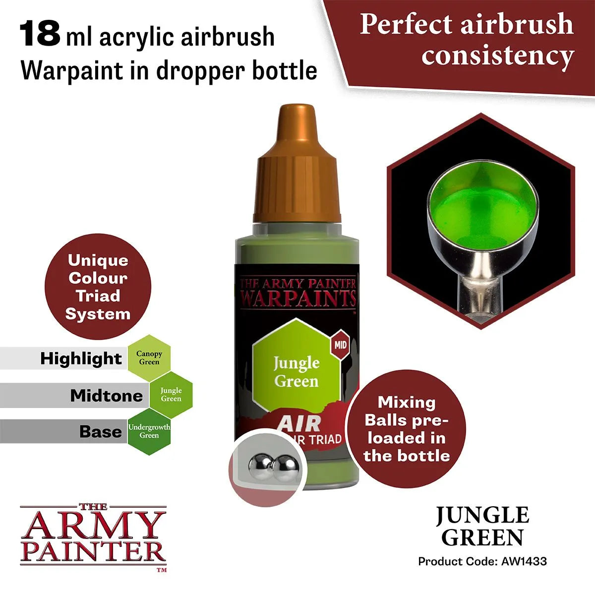 Air Warpaint Jungle Green (47)-The Army Painter-Radaddel