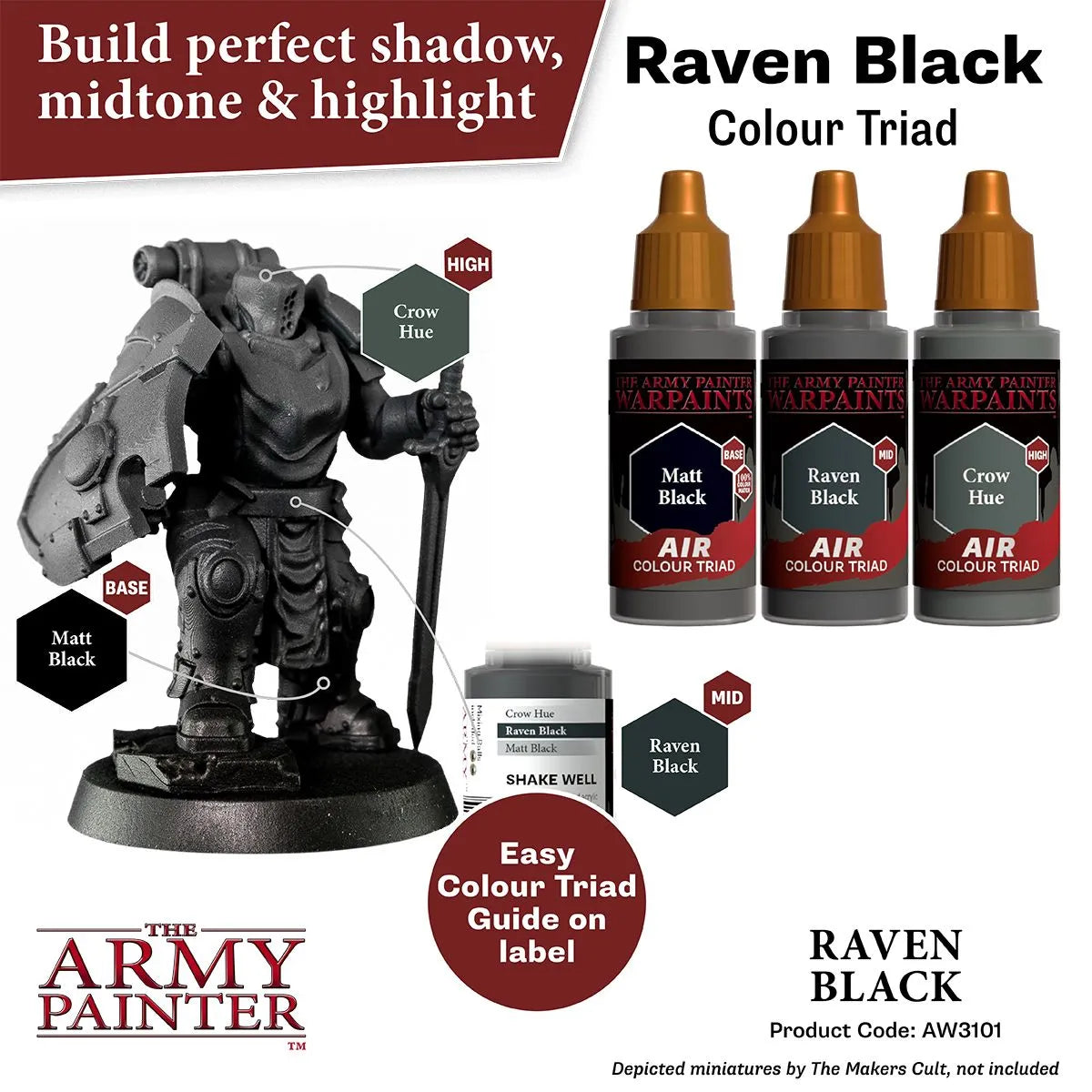 Air Warpaint Raven Black (02)-The Army Painter-Radaddel
