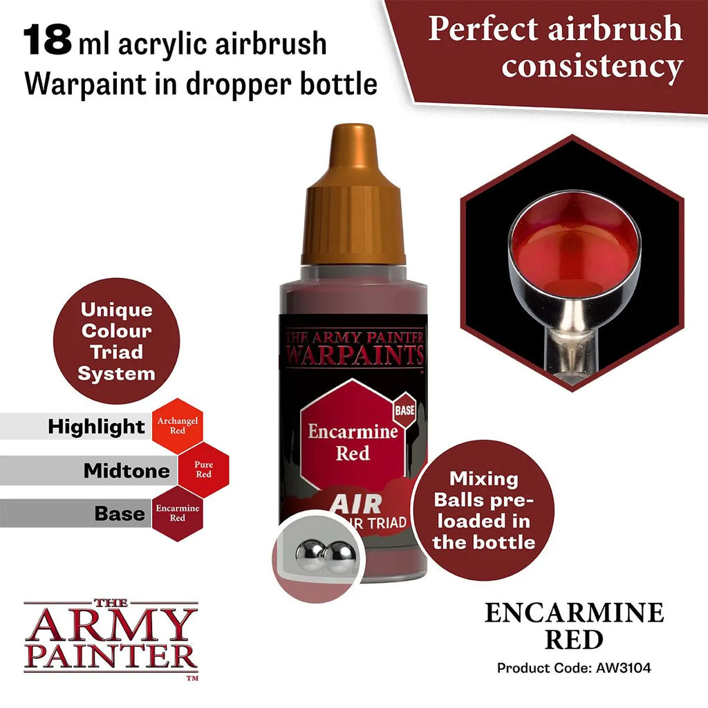 Air Warpaint Encarmine Red (61)-The Army Painter-Radaddel