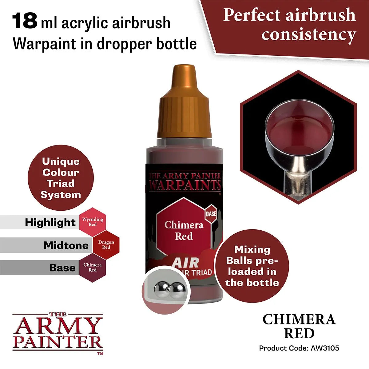Air Warpaint Chimera Red (58)-The Army Painter-Radaddel