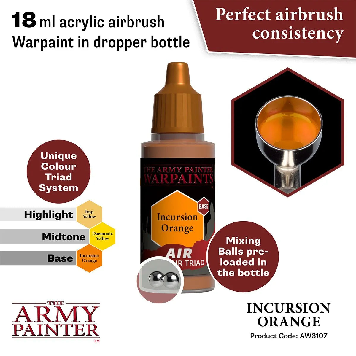 Air Warpaint Incursion Orange (67)-The Army Painter-Radaddel