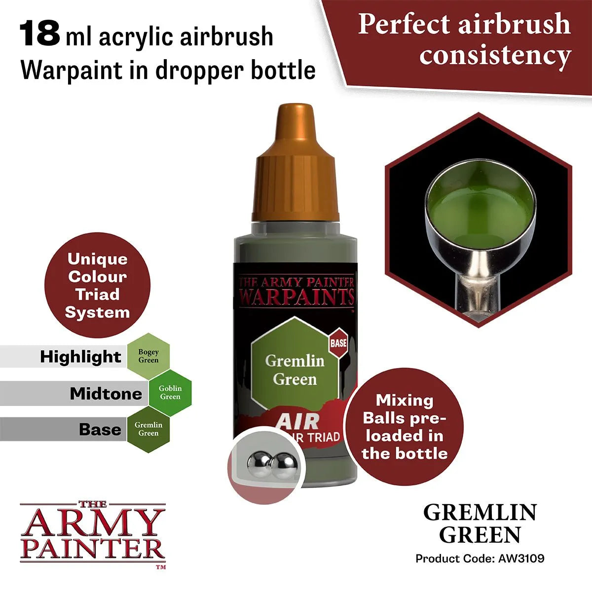 Air Warpaint Gremlin Green (43)-The Army Painter-Radaddel