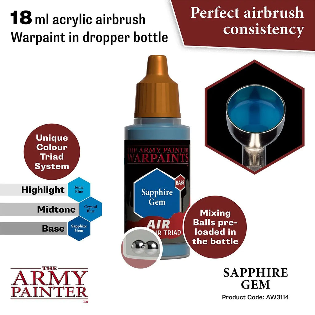 Air Warpaint Sapphire Gem (34)-The Army Painter-Radaddel