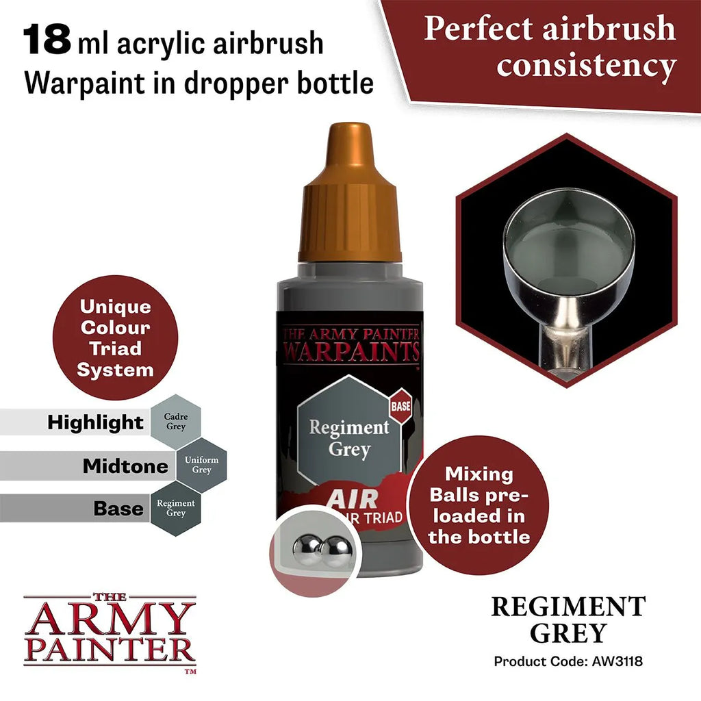 Air Warpaint Regiment Grey (04)-The Army Painter-Radaddel