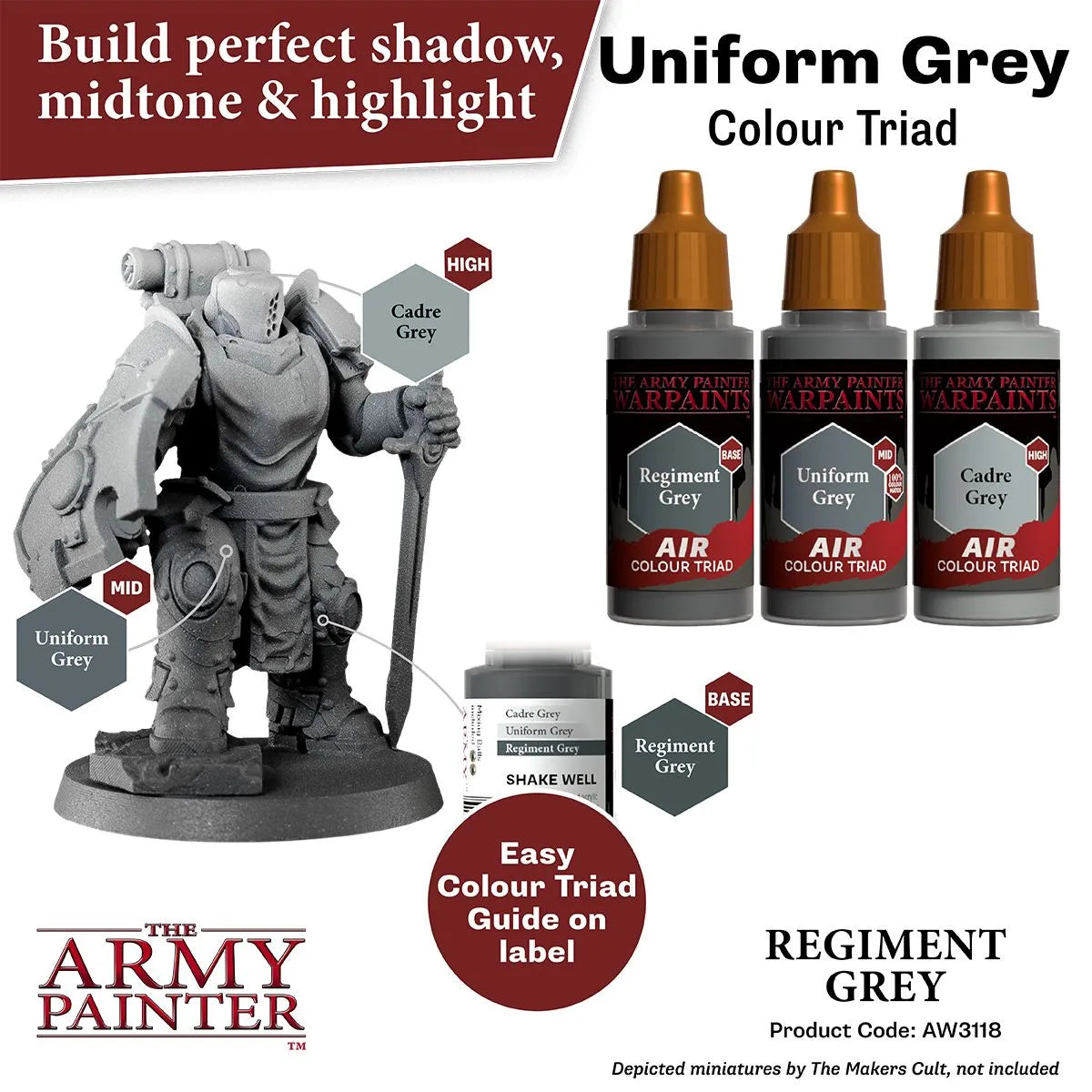 Air Warpaint Regiment Grey (04)-The Army Painter-Radaddel