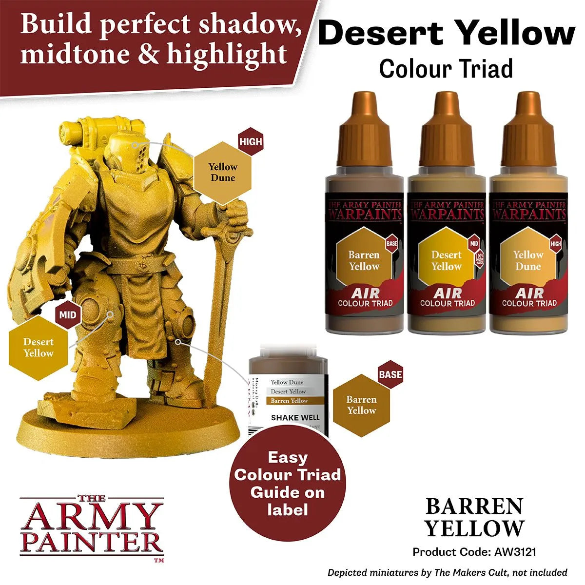 Air Warpaint Barren Yellow (70)-The Army Painter-Radaddel