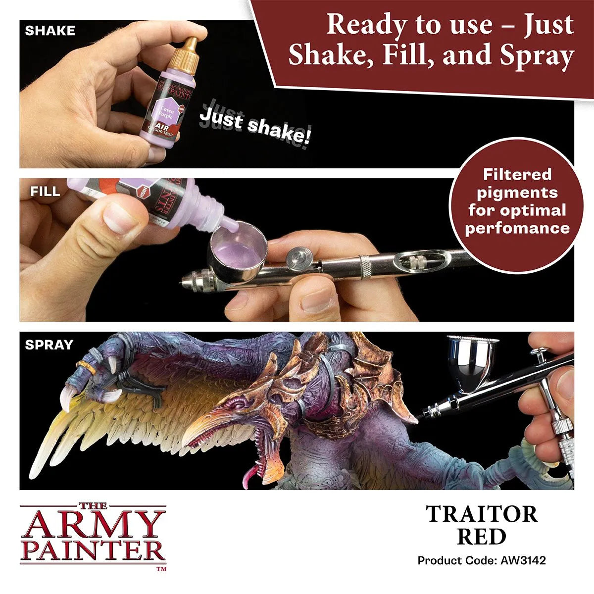 Air Warpaint Traitor Red (55)-The Army Painter-Radaddel
