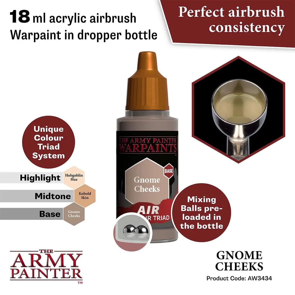 Air Warpaint Gnome Cheeks (103)-The Army Painter-Radaddel