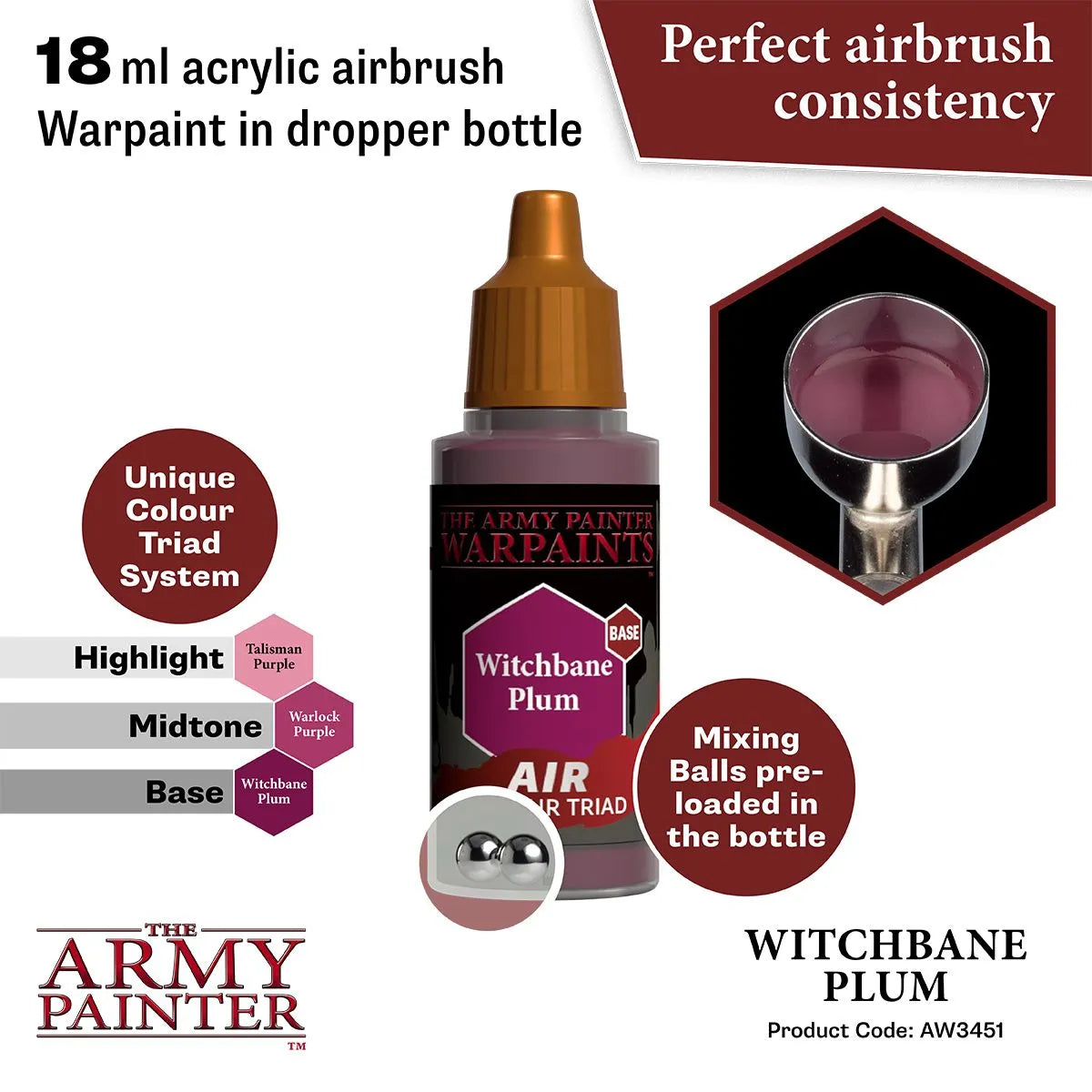 Air Warpaint Witchbane Plum (73)-The Army Painter-Radaddel