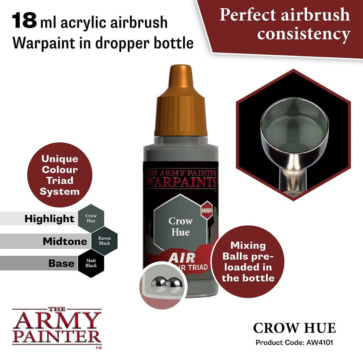 Air Warpaint Crow Hue (03)-The Army Painter-Radaddel