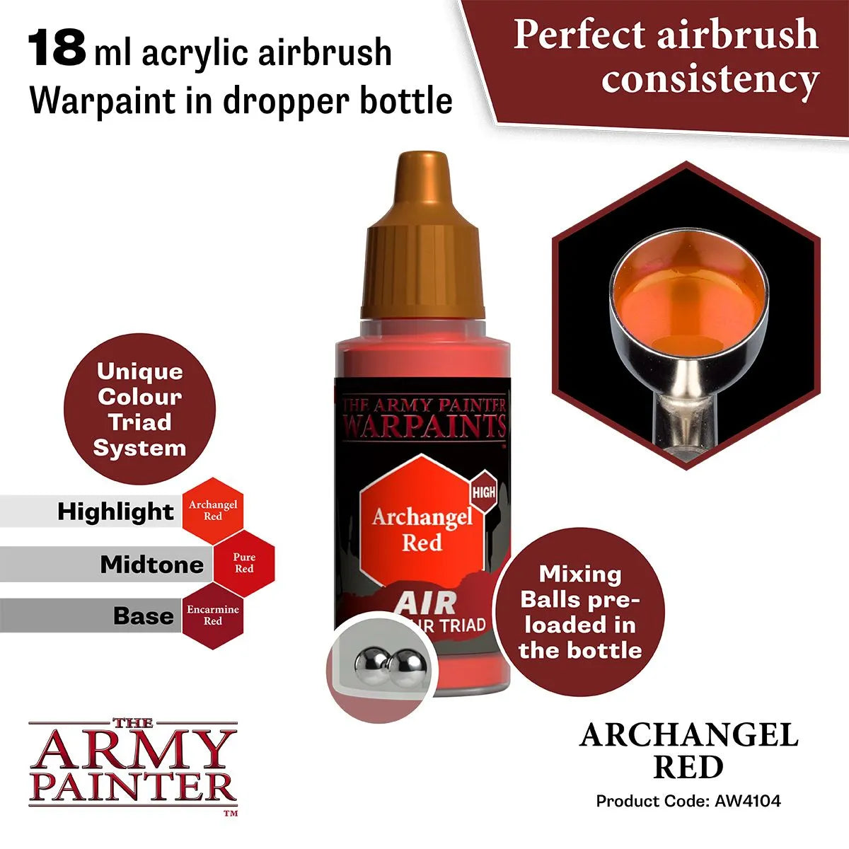 Air Warpaint Archangel Red (63)-The Army Painter-Radaddel