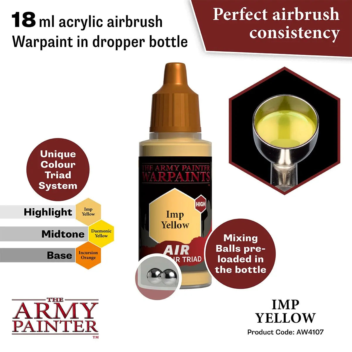Air Warpaint Imp Yellow (69)-The Army Painter-Radaddel